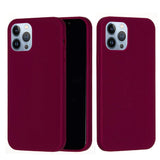 iPhone 15 Pro Silicone Case - Wine Red