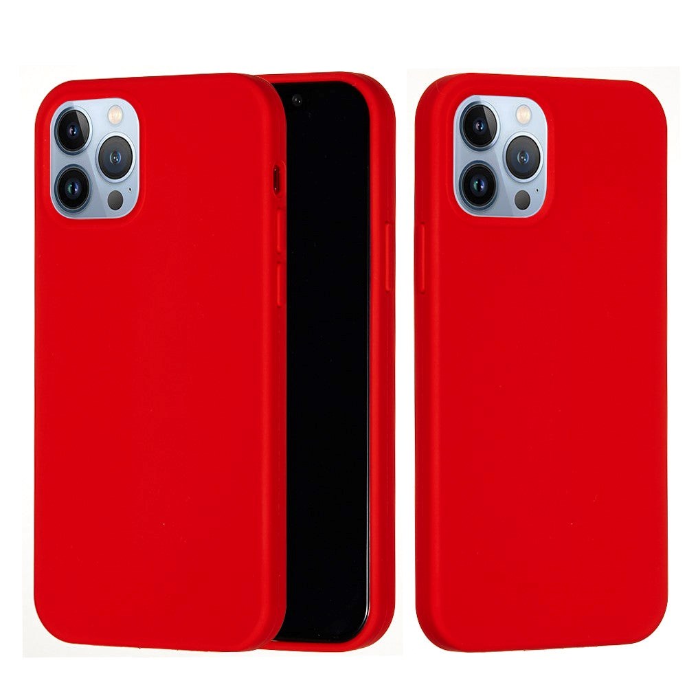 iPhone 15 Pro Max Silicone Case - Red