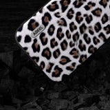 iPhone 15 Pro Max Flexible Plastic Back Case - Leopard Pattern - Silver