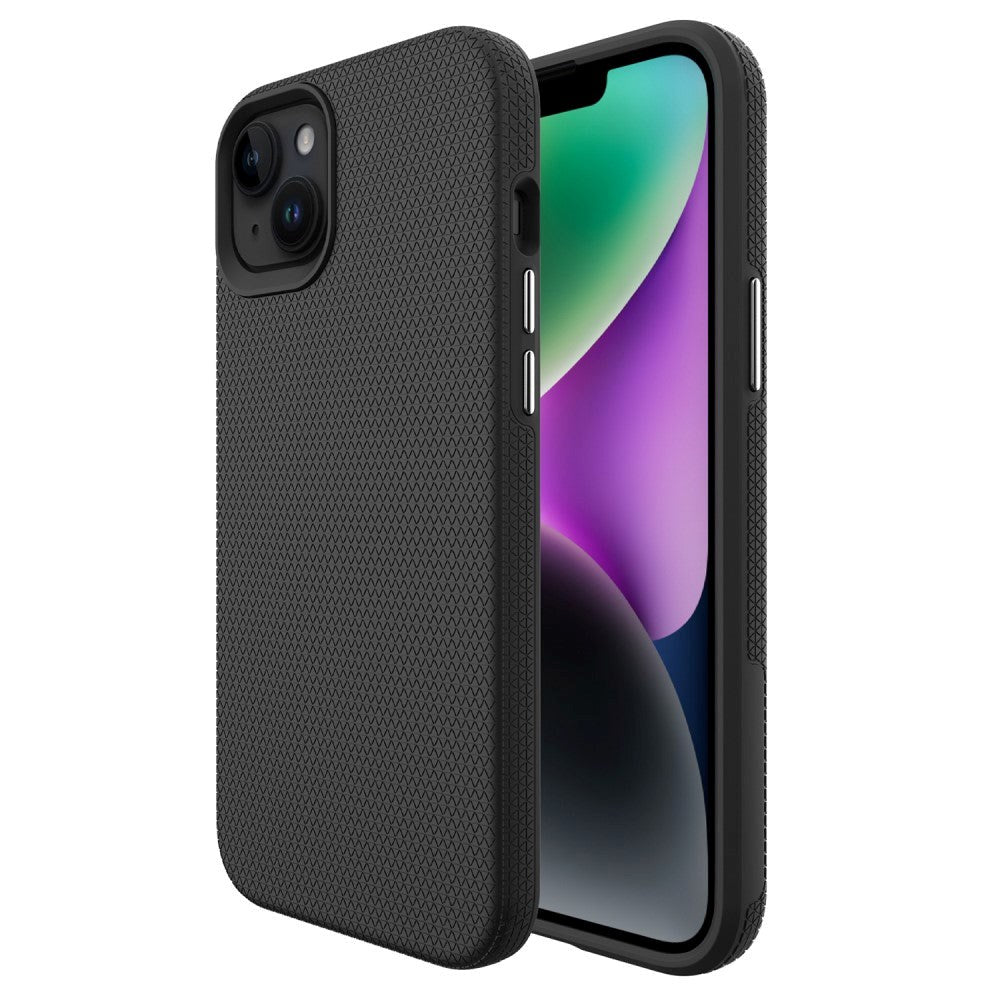 iPhone 15 Shockproof Plastic Case - Black