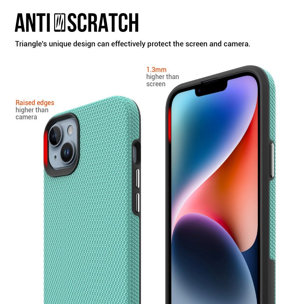 iPhone 15 Shockproof Plastic Case - Turquoise