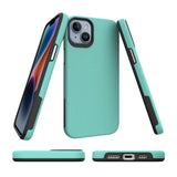 iPhone 15 Shockproof Plastic Case - Turquoise