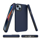 iPhone 15 Shockproof Plastic Case - Navy Blue