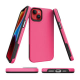 iPhone 15 Shockproof Plastic Case - Pink