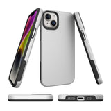 iPhone 15 Shockproof Plastic Case - Silver