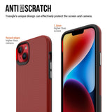 iPhone 15 Shockproof Plastic Case - Red