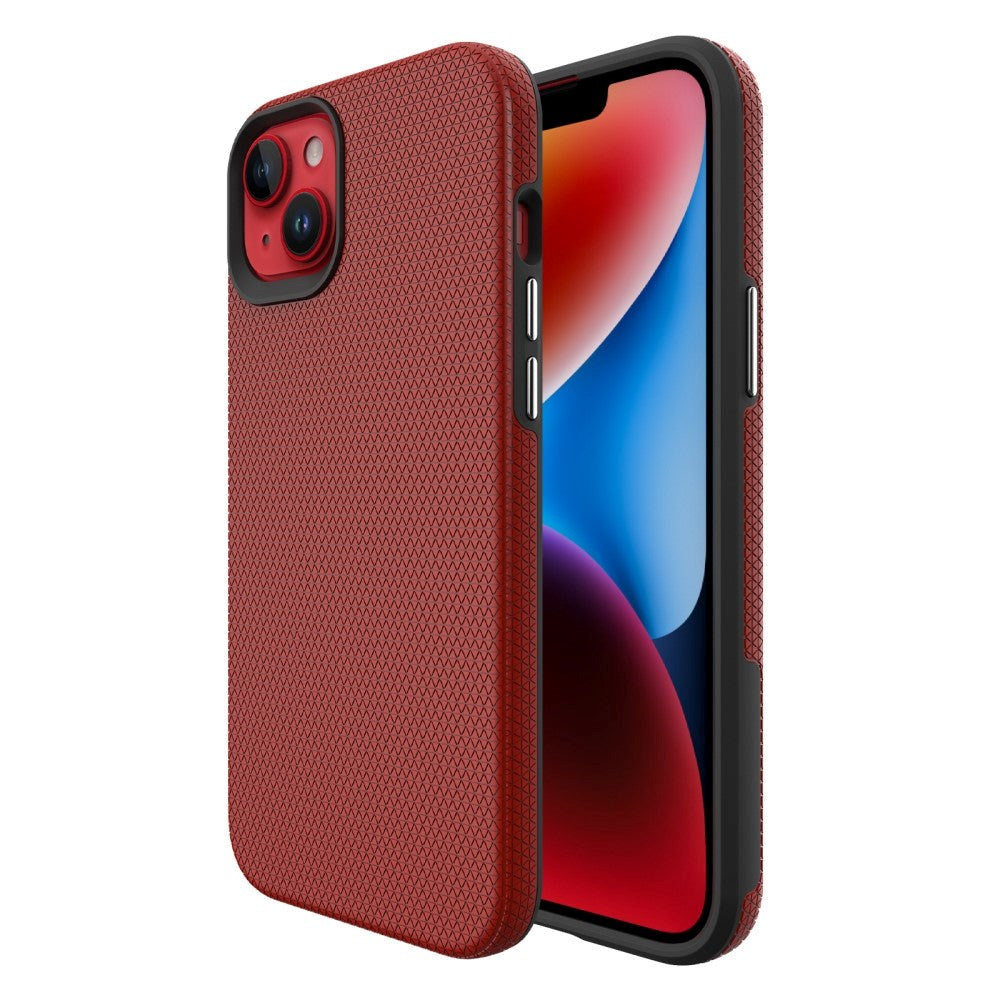 iPhone 15 Plus Shockproof Tough Case - Red