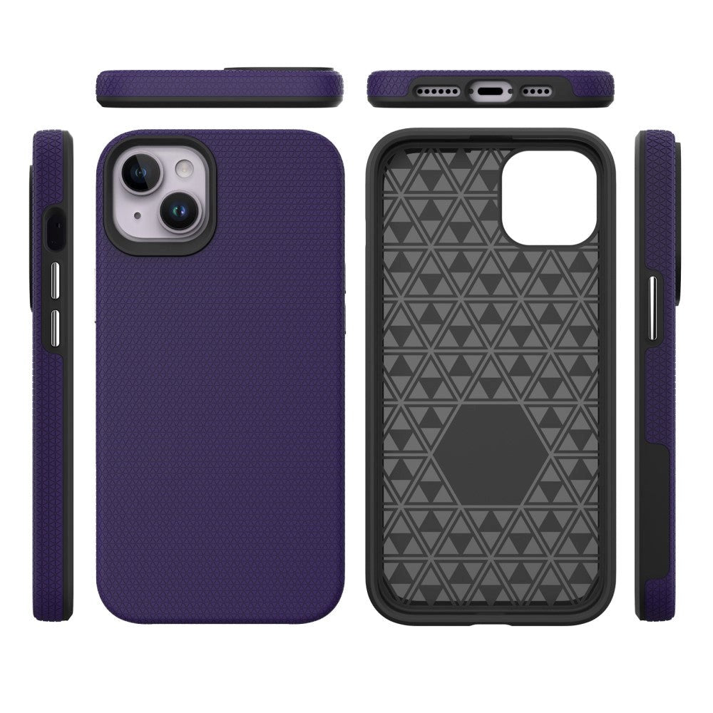 iPhone 15 Plus Shockproof Tough Case - Purple