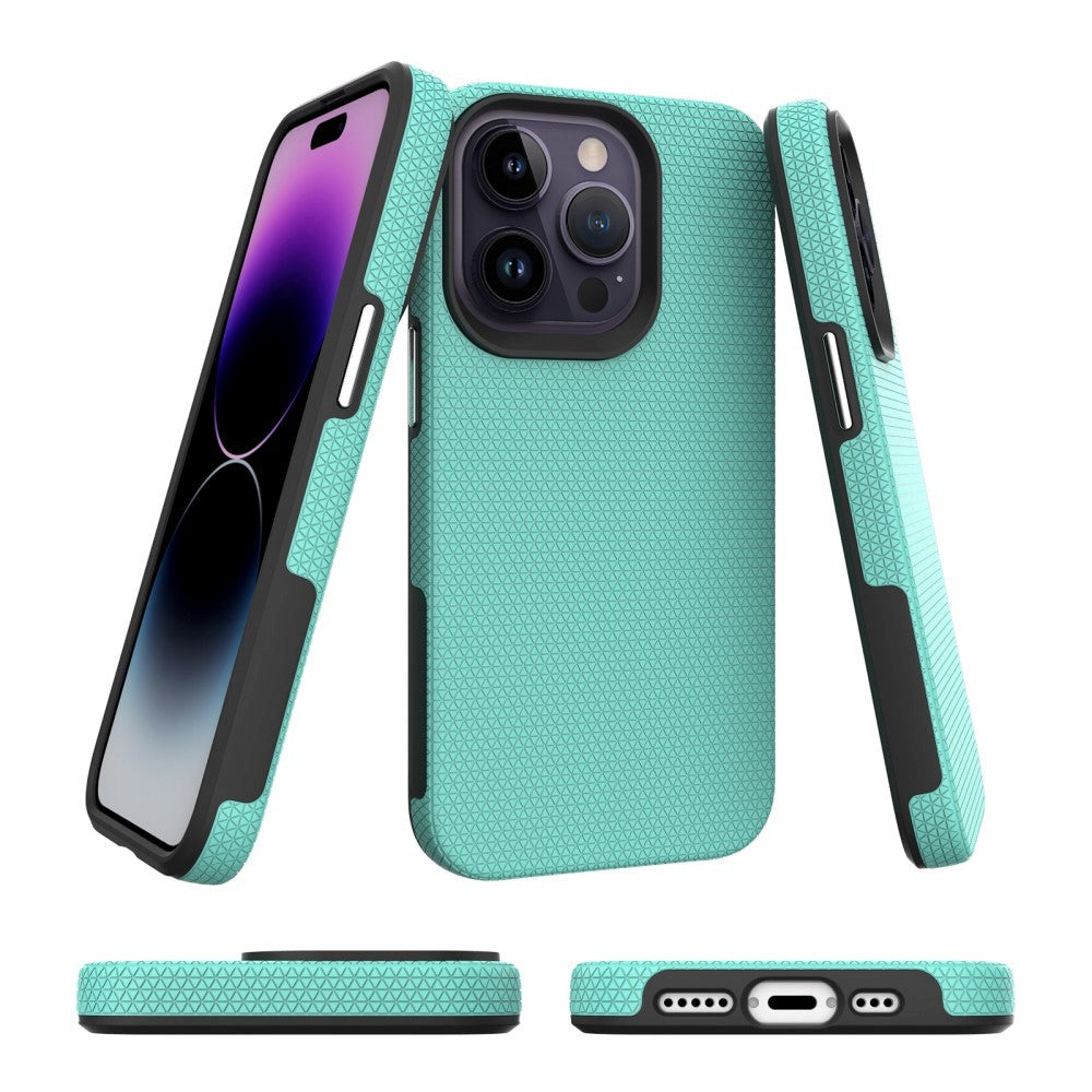 iPhone 15 Pro Shockproof Tough Case - Turquoise