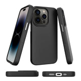 iPhone 15 Pro Max Shockproof Plastic Case - Black