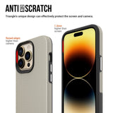 iPhone 15 Pro Max Shockproof Plastic Case - Champagne Gold