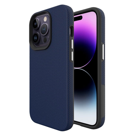 iPhone 15 Pro Max Shockproof Plastic Case - Navy Blue