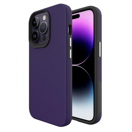 iPhone 15 Pro Max Shockproof Plastic Case - Purple