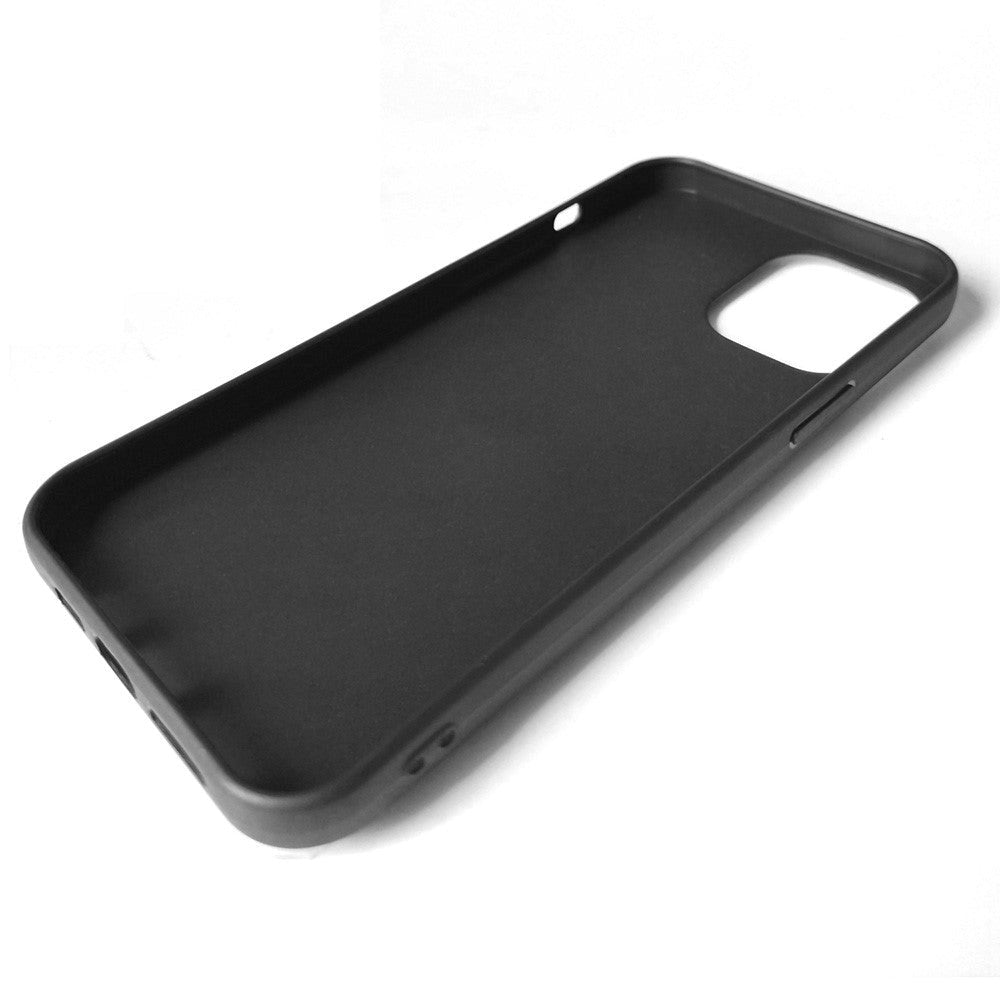 iPhone 15 Flexible Plastic Case w. Magnetic Ring Kickstand - Black