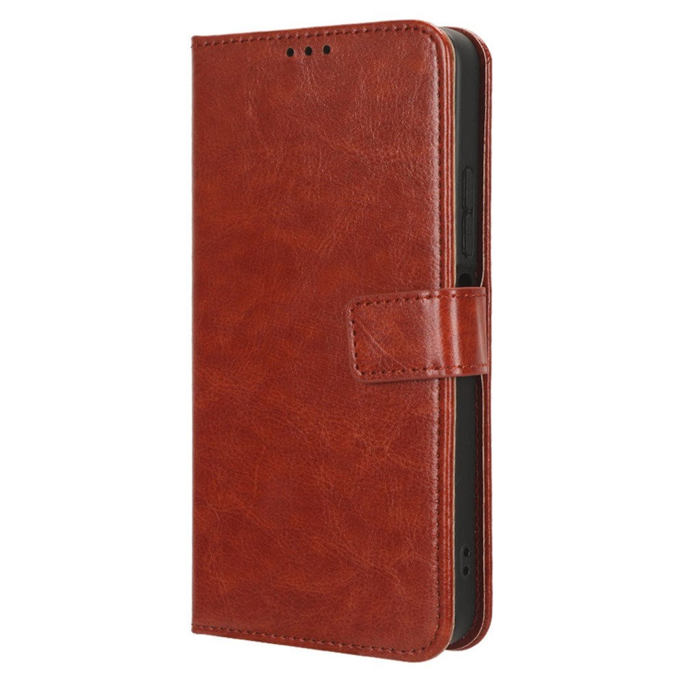 EIDERWOOD Xiaomi Redmi 12 (4G) / 12 (5G) / Poco M6 Pro (5G) Leather Flip Case w. Stand & Wallet - Brown