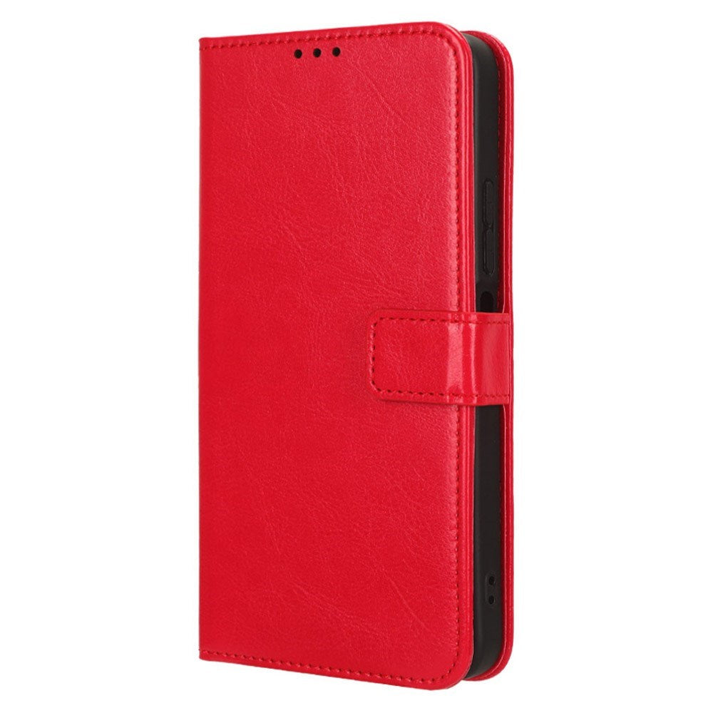 EIDERWOOD Xiaomi Redmi 12 (4G) / 12 (5G) / Poco M6 Pro (5G) Leather Flip Case w. Stand & Wallet - Red