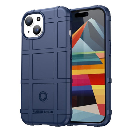 iPhone 15 Rugged Shield Series Tough Case - Blue