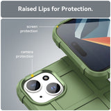 iPhone 15 Rugged Shield Series Tough Case - Green