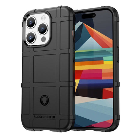 iPhone 15 Pro Rugged Shield Series Tough Case - Black