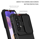 EIDERWOOD Samsung Galaxy A23 / A23 (5G) Tough Case with Kickstand & Cam Slider - Black