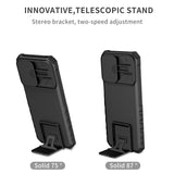 EIDERWOOD Motorola Moto G42 Tough Case w. Kickstand & Cam Slider - Black