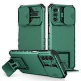 EIDERWOOD Motorola Moto G42 Tough Case w. Kickstand & Cam Slider - Green