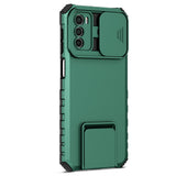 EIDERWOOD Motorola Moto G42 Tough Case w. Kickstand & Cam Slider - Green