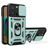 iPhone 15 Pro Tough Case w. Magnetic Kickstand & Cam Slider - Green