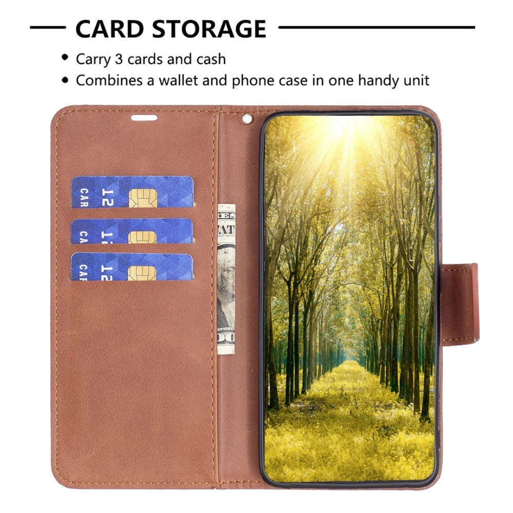 Samsung Galaxy S23 FE Leather Wallet Flip Case - Brown