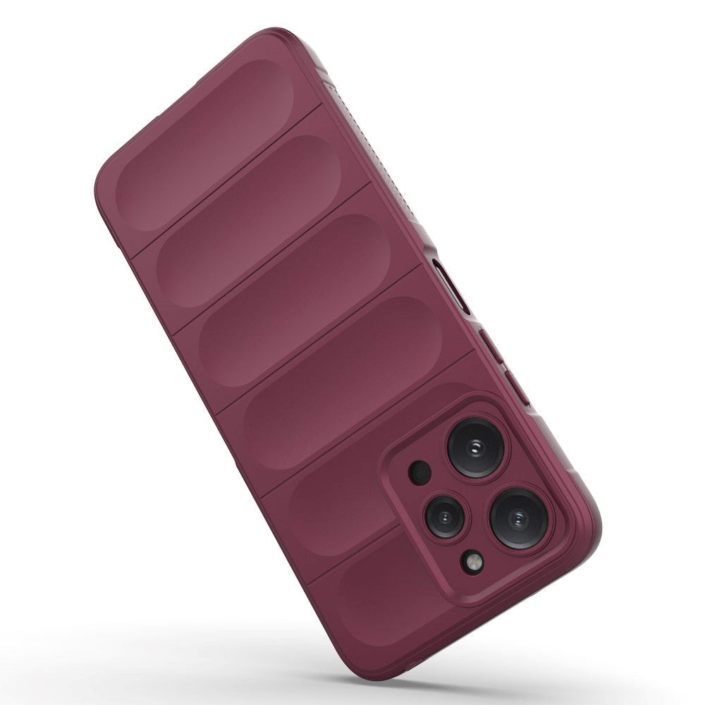 Xiaomi Redmi 12 (4G) Flexible Plastic Case - Wine Red