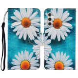 Samsung Galaxy S23 FE Artificial Leather Flip Case with Strap & Wallet - Daisies