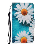 Samsung Galaxy S23 FE Artificial Leather Flip Case with Strap & Wallet - Daisies