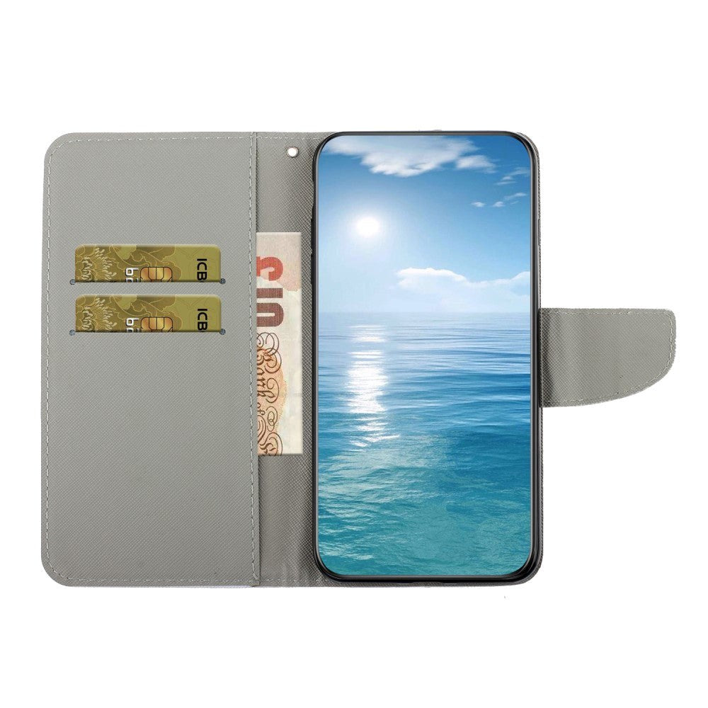 Samsung Galaxy S23 FE Artificial Leather Flip Case with Strap & Wallet - "Don't Touch My Phone"