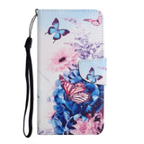 Samsung Galaxy S23 FE Artificial Leather Flip Case with Strap & Purse - Butterflies