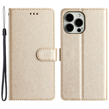 EIDERWOOD iPhone 12 Pro Max Faux Leather Case with Wallet & Strap - Gold