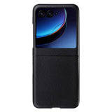 Motorola Razr 40 Ultra Slim Leather Case - Black