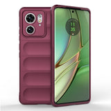 EIDERWOOD Motorola Edge 40 Flexible Plastic Case - Wine Red