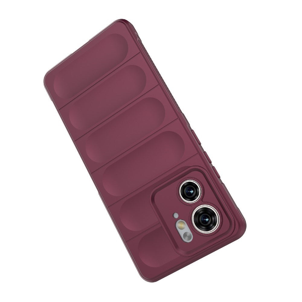 EIDERWOOD Motorola Edge 40 Flexible Plastic Case - Wine Red