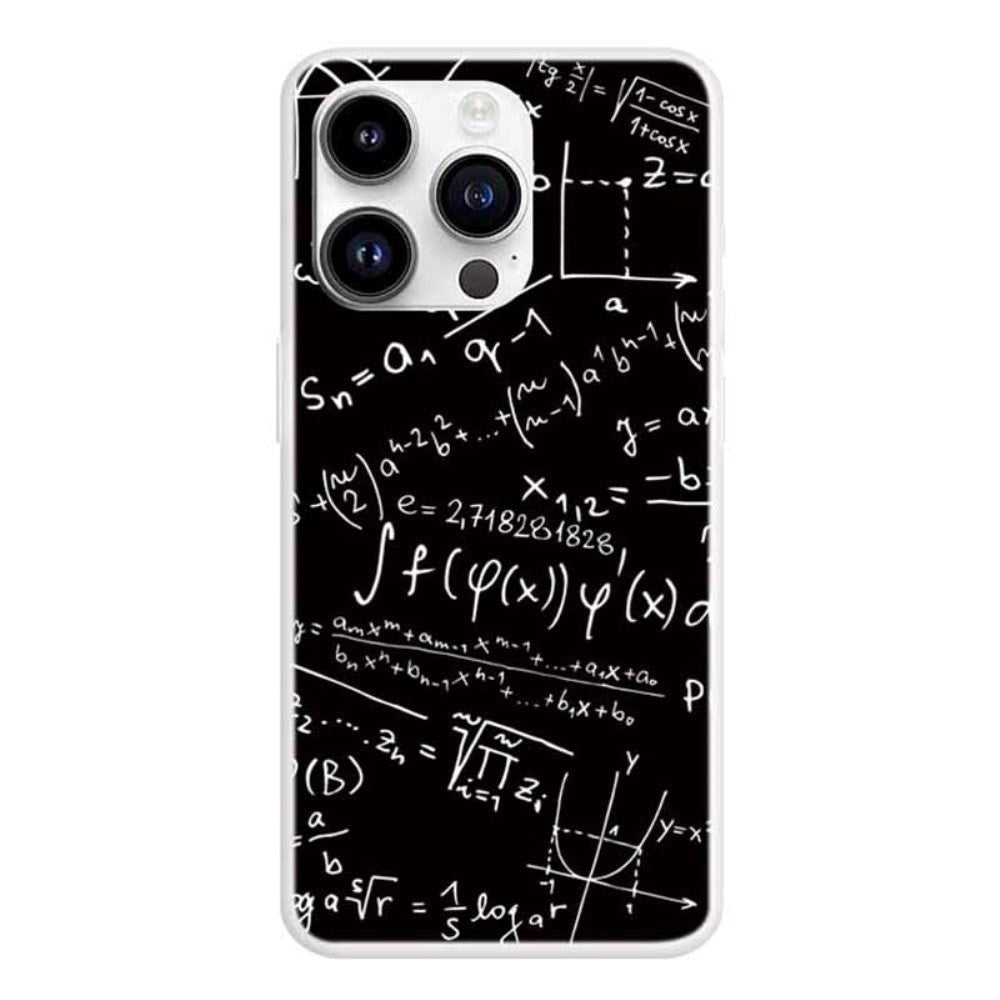 iPhone 15 Pro Flexible Plastic Case with Print - Mathematical Formula