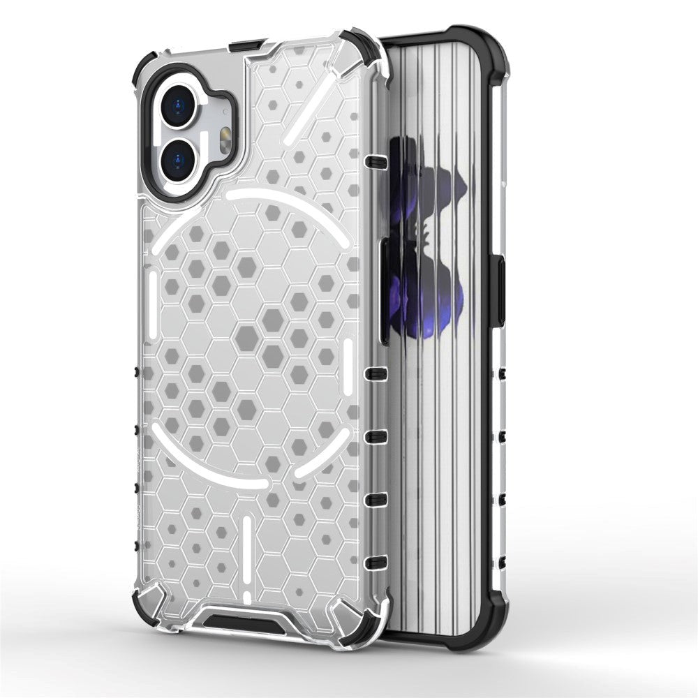 Nothing Phone (2) Honeycomb Pattern Hybrid Case - Grey