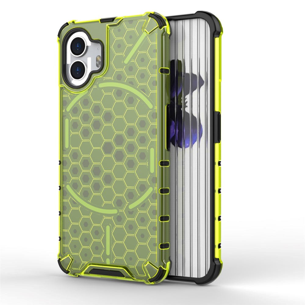 Nothing Phone (2) Honeycomb Pattern Hybrid Case - Green