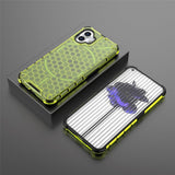 Nothing Phone (2) Honeycomb Pattern Hybrid Case - Green