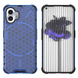 Nothing Phone (2) Honeycomb Pattern Hybrid Case - Blue