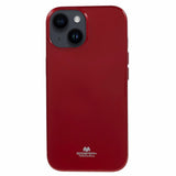 GOOSPERY iPhone 15 Flexible Plastic Back Case - Dark Red