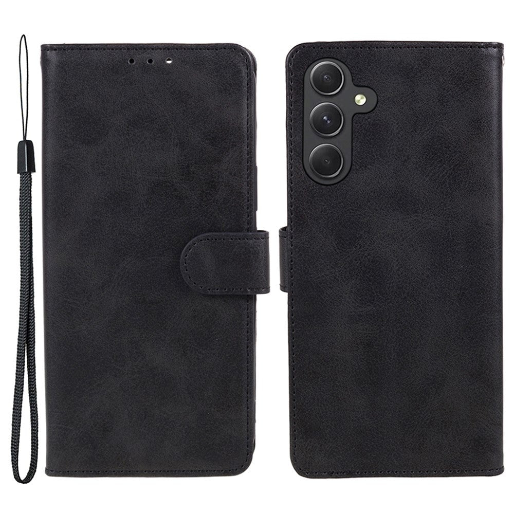 Samsung Galaxy M34 (5G) / F34 (5G) Leather Case with Wallet and Strap - Black