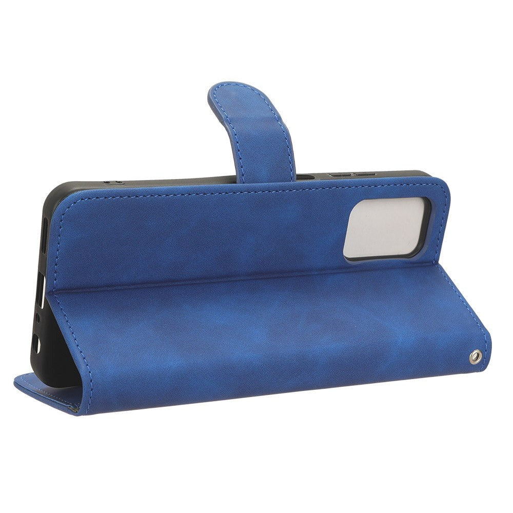 Nokia G42 Leather Case w. Wallet & Stand Function - Blue