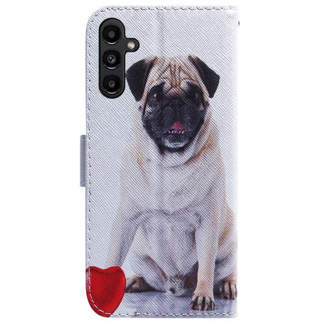 Samsung Galaxy A25 (5G) Leather Case m. Wallet & Print - Dog With Heart