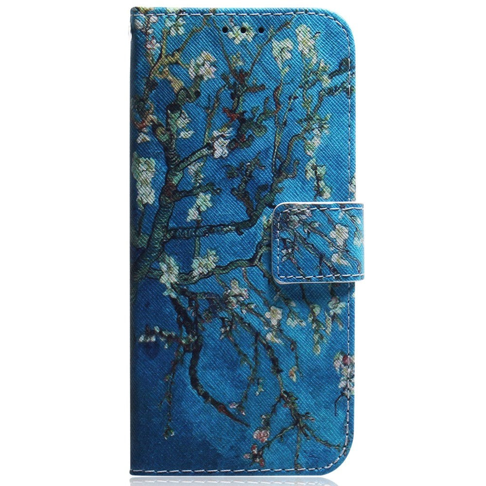 Sony Xperia 5 V Leather Flip Case w. Wallet - Blue Tree