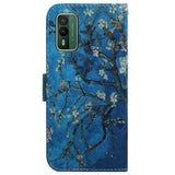 Nokia XR21 Leather Wallet Case w. Print - Tree