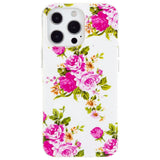 iPhone 15 Pro Luminescent Flexible Case of Plastic w. Print - Roses